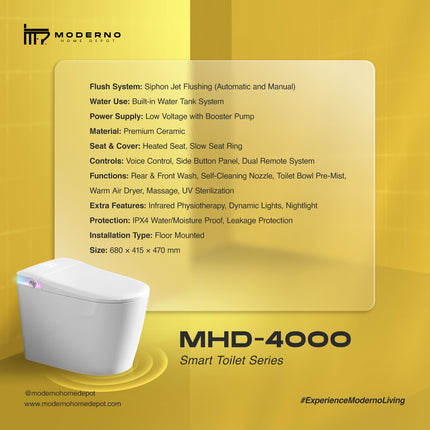 MHD 4000 Series (Smart Toilet)
