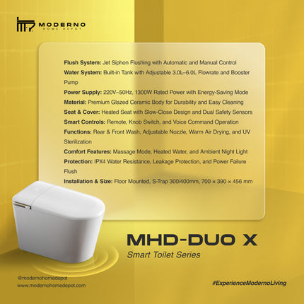 MHD Duo X Series (Smart Toilet)