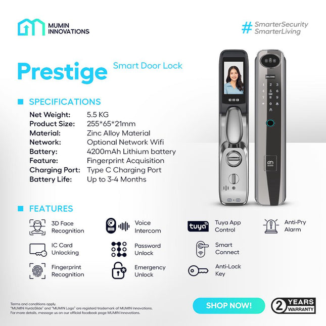 PRESTIGE - MAIN DOOR LOCK