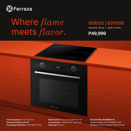 IS3000 + EO1009 - (Induction Stove with Built-In Oven)