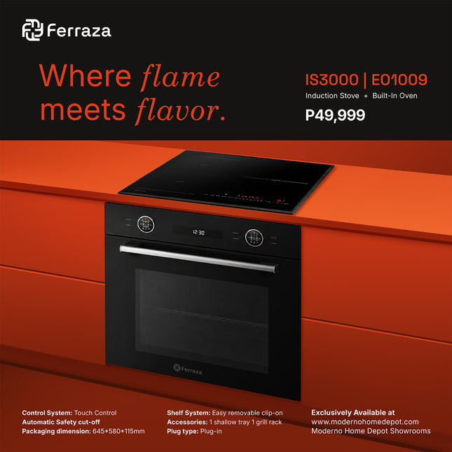 IS3000 + EO1009 - (Induction Stove with Built-In Oven)