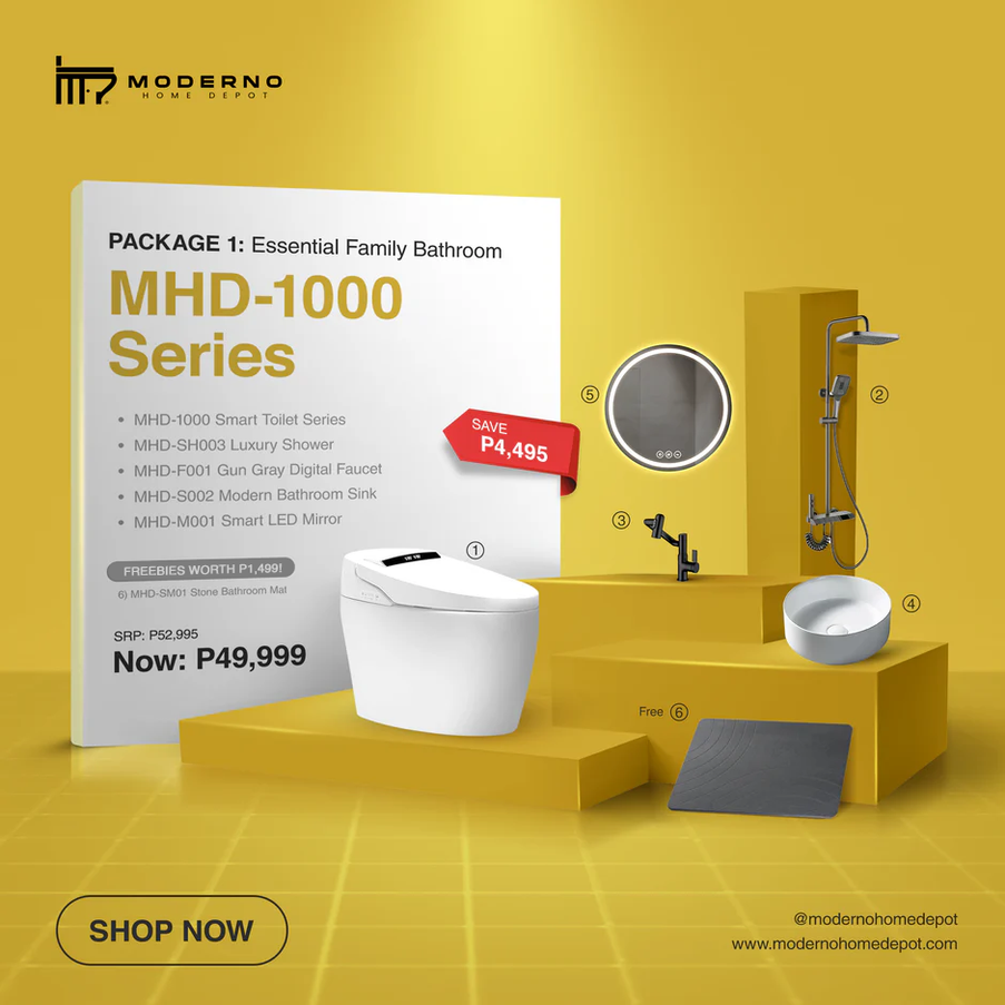 Moderno Exclusive Package (Essential Family Bathroom)