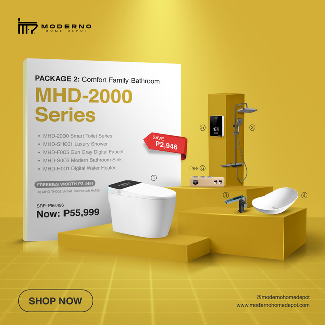 Moderno Exclusive Package (Comfort Family Bathroom)