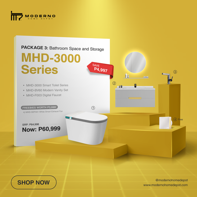 Moderno Exclusive Package (Bathroom Space & Storage)