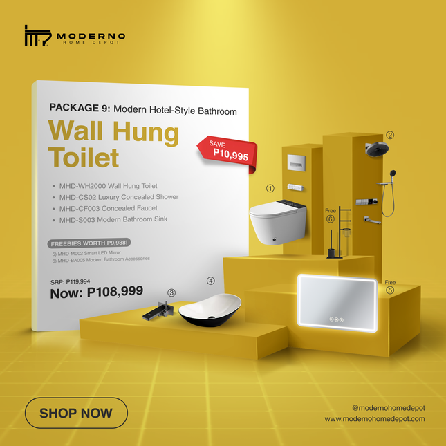 Moderno Exclusive Package (Modern Hotel-Style Bathroom)