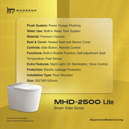 MHD 2500 Lite Series (Smart Toilet))