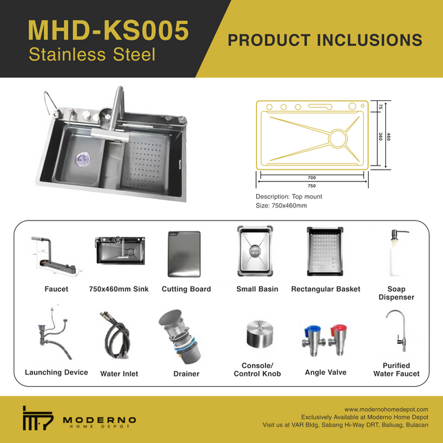 MHD-KS005 (Modern Kitchen Sink)