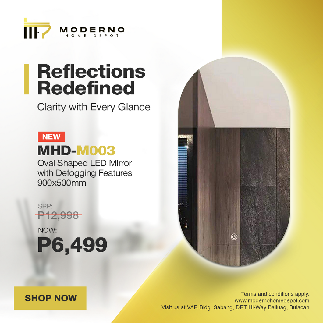 MHD-M003 (Smart LED Mirror - Oval Shape)