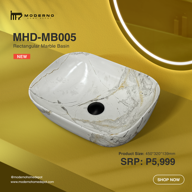 MHD-MB005 (Modern Bathroom Sink - Marble)
