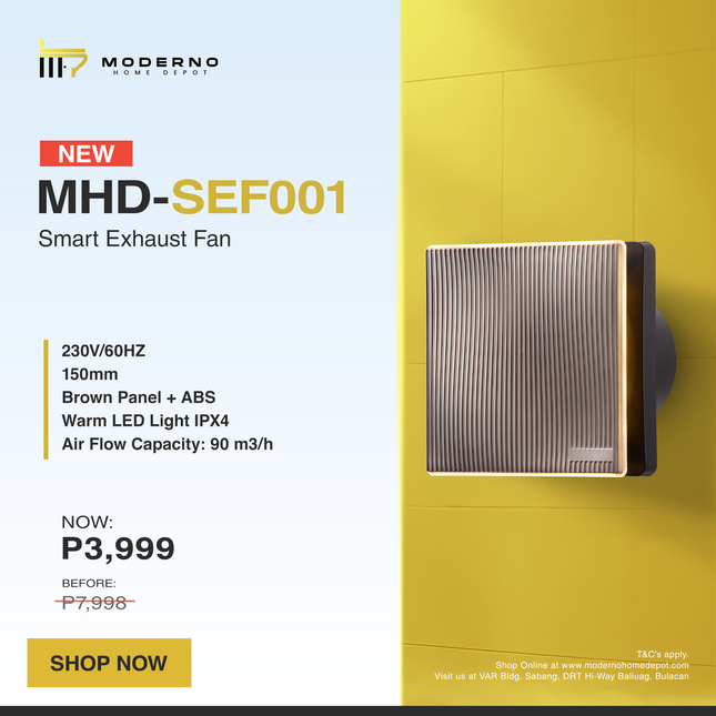 MHD - SEF001 (Smart Bathroom Exhaust Fan)