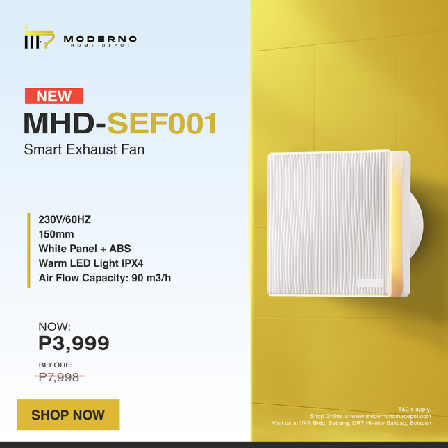 MHD - SEF001 (Smart Bathroom Exhaust Fan)