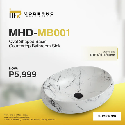 MHD-MB001 (Modern Bathroom Sink - Marble)