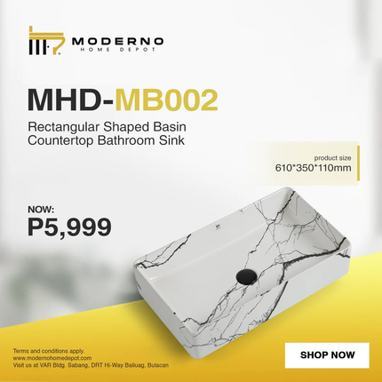 MHD-MB002 (Modern Bathroom Sink - Marble)
