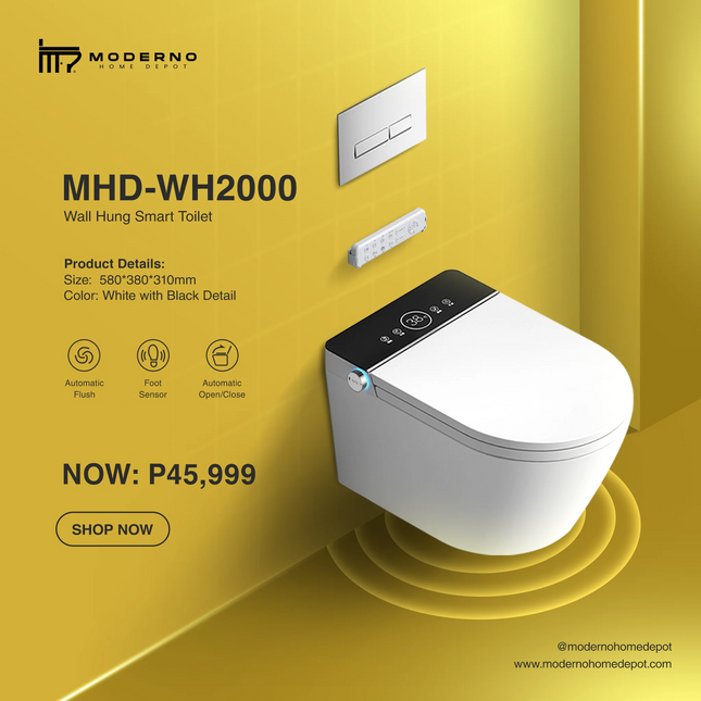 MHD WH2000 Series (Wall Hung Smart Toilet)