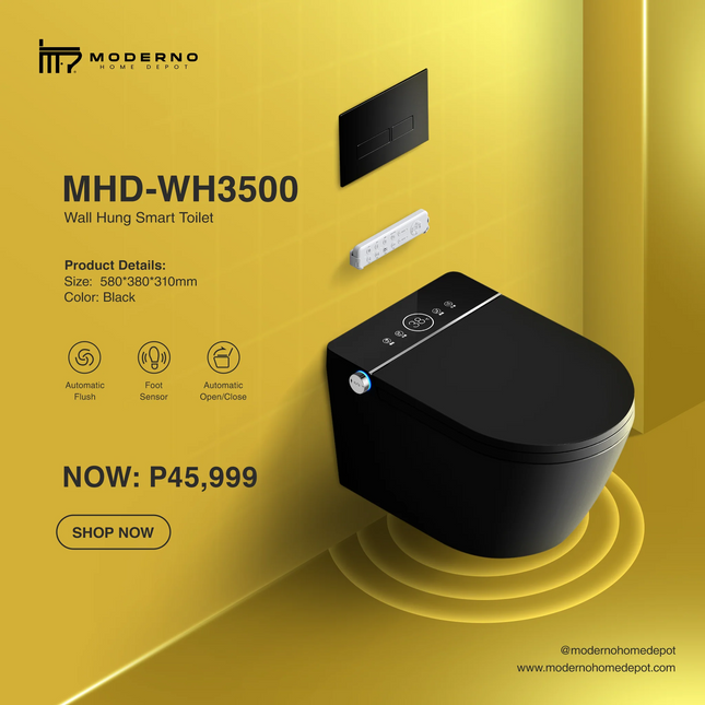 MHD WH3500 Series (Wall Hung Smart Toilet)