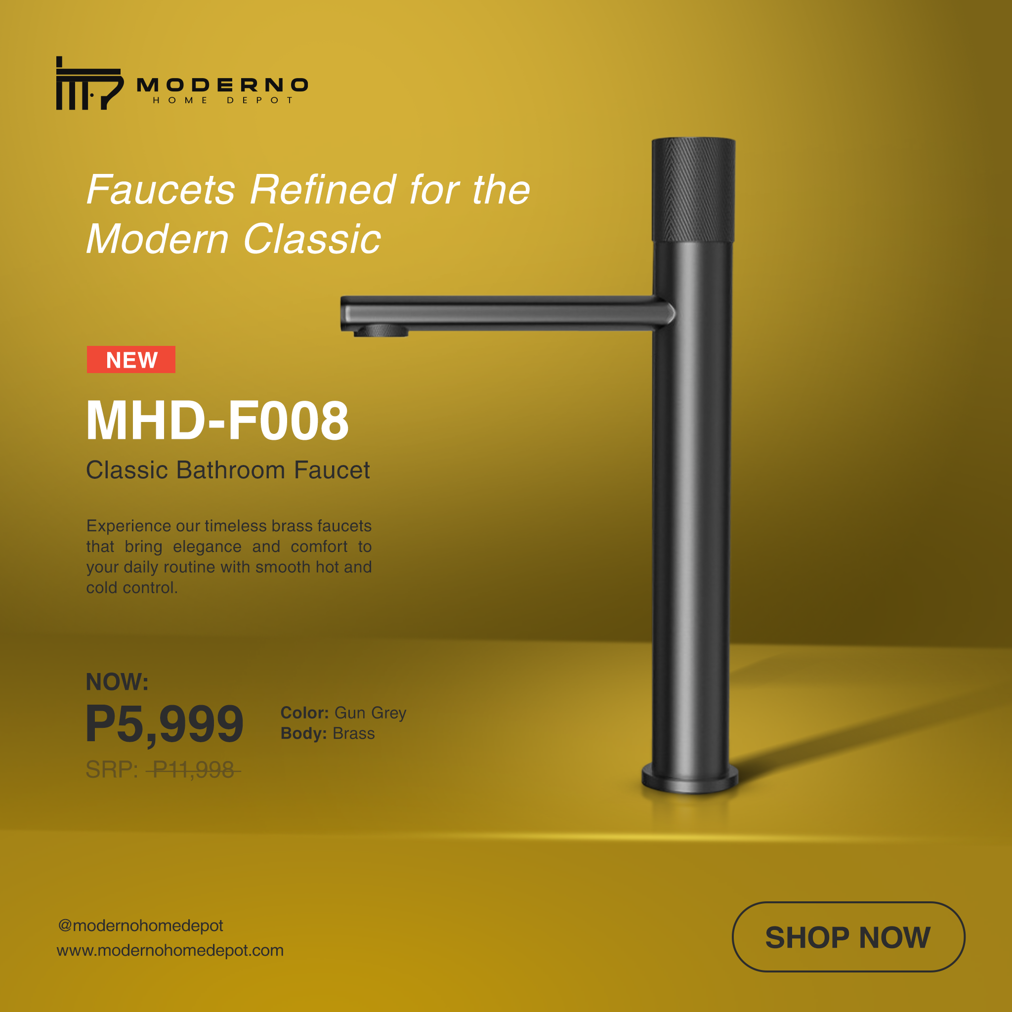 MHD-F008 (Classic Faucet) – Moderno Home Depot