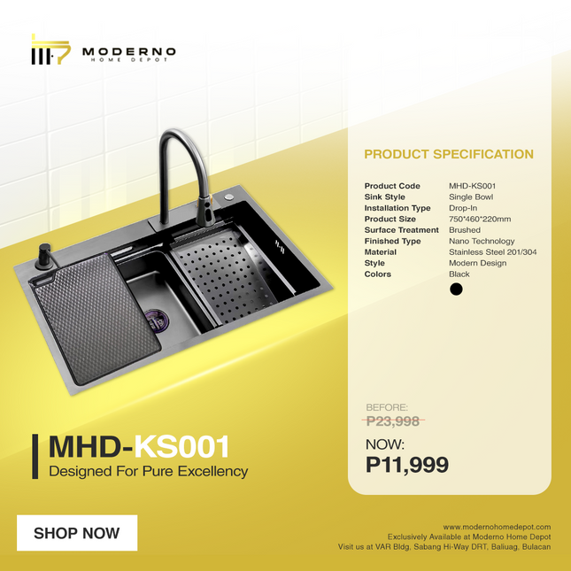 MHD-KS001 (Modern Kitchen Sink)