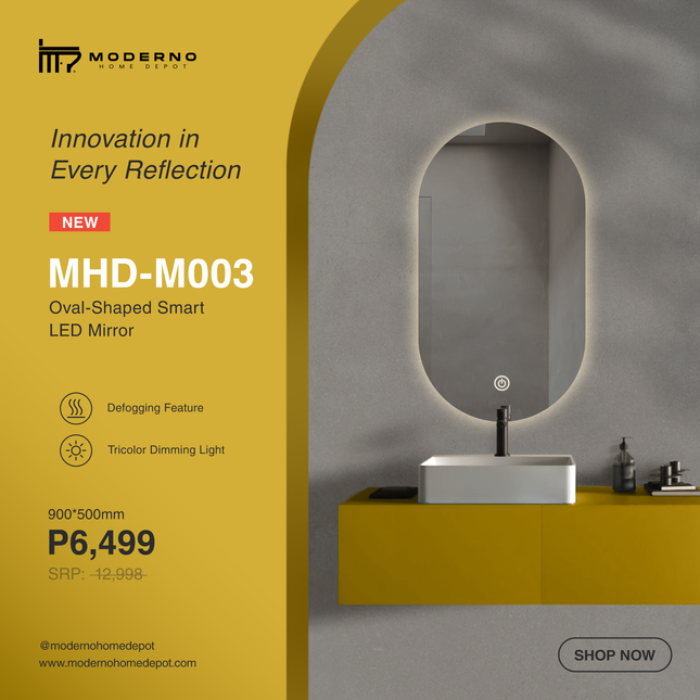 MHD-M003 (Smart LED Mirror - Oval Shape)