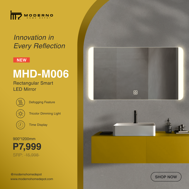 MHD-M006 (Smart LED Mirror - Rectangular Shape)