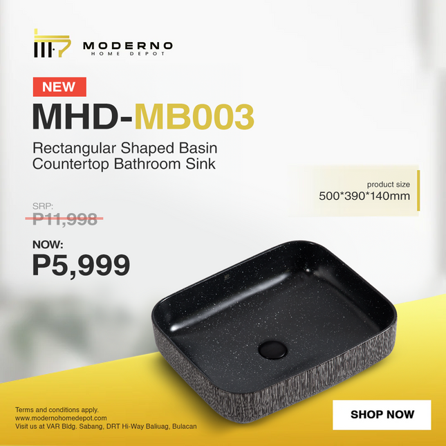 MHD-MB003 (Modern Bathroom Sink - Marble)