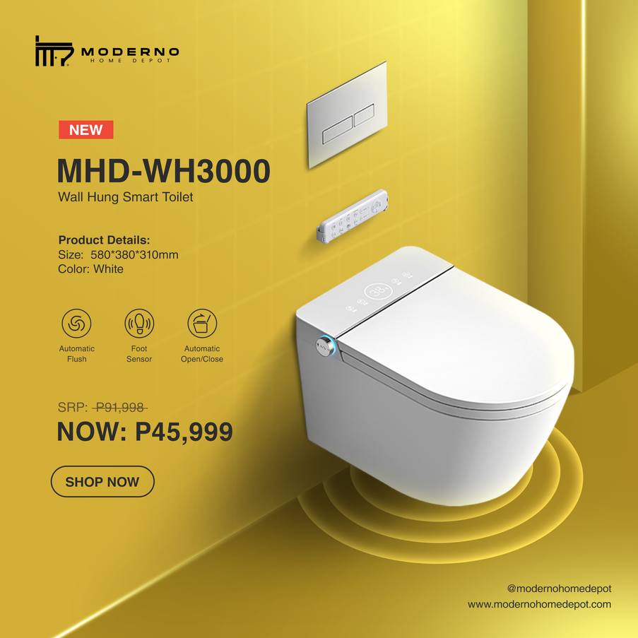 MHD WH3000 Series (Wall Hung Smart Toilet)